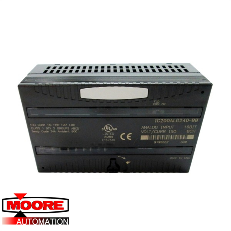 GE | IC200ALG240 | Analogeingang 16 Bit Spannung/Strom 8 isolierte Kanäle
