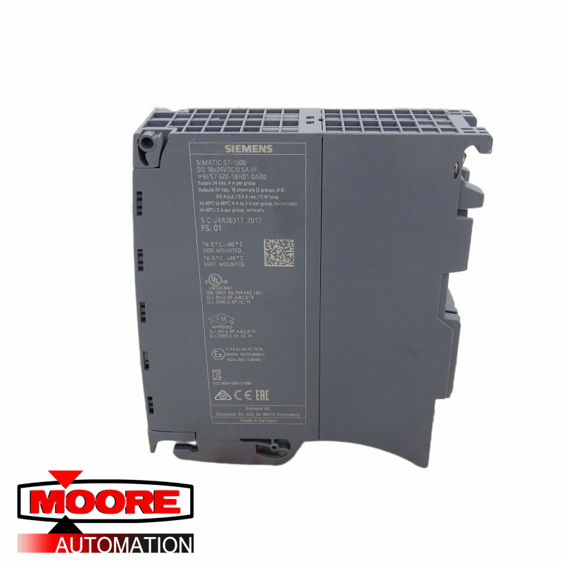 SIEMENS 6ES7522-1BH01-0AB0 S7-1500, DQ 16X24V DC/0,5A HF