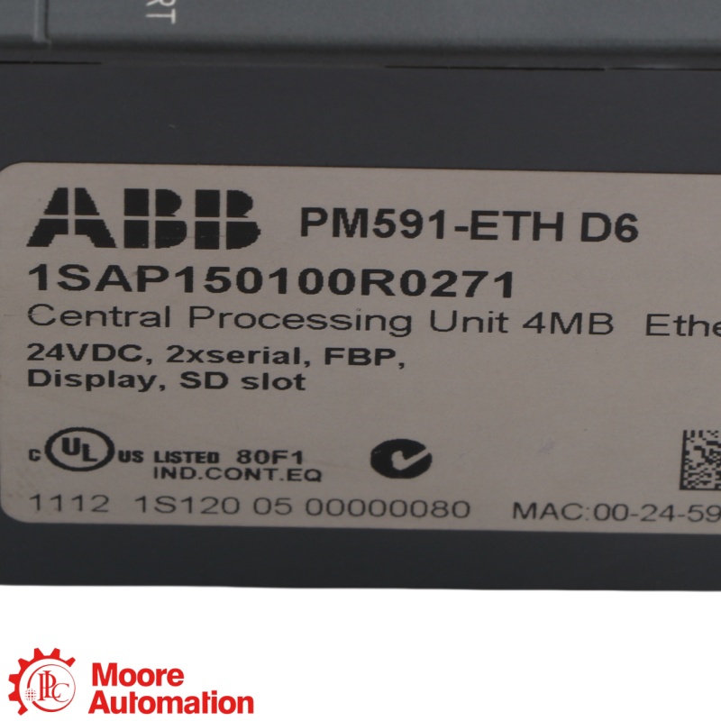 ABB PM591-ETH AC500 SPS-CPU mit Ethernet