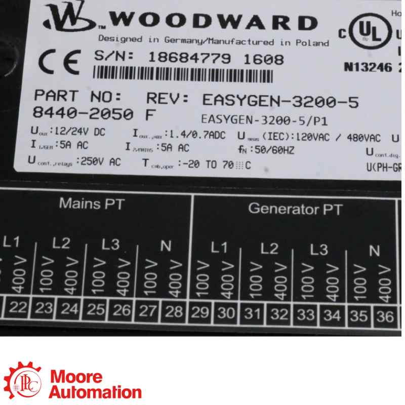 Woodward 8440-2050 easYgen-3200-5/P1 Stromaggregat-Steuerung
